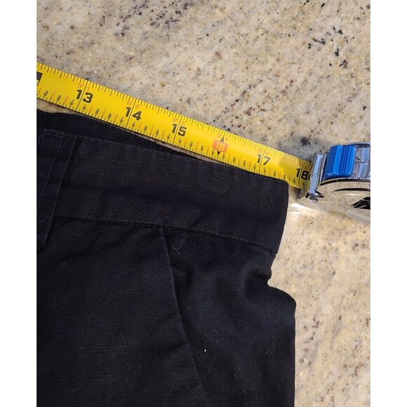 A.L.C. Women's Size 36 Asymmetric Hem Black Preppy Cotton Blend 36x24" Capri XL - Picture 3 of 16